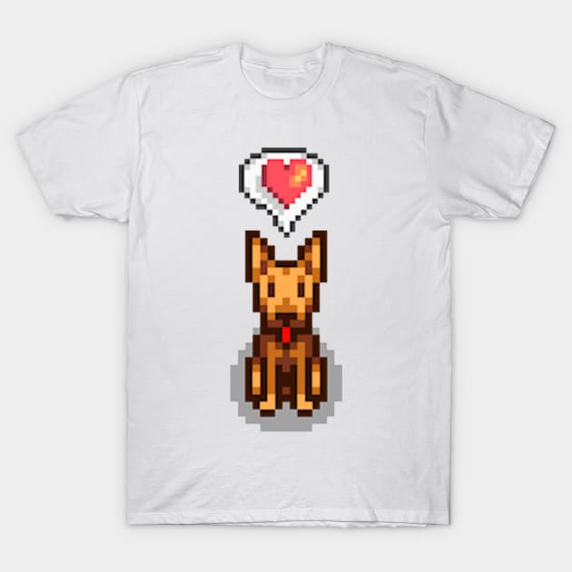 Stardew Valley Happy Dog 2 T-Shirt by r9440